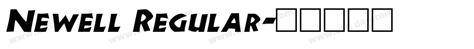 Newell Regular字体转换